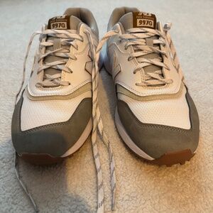 New Balance Men's 997 Golf Shoes - White/Grey - Size 12 Wide